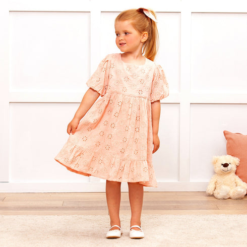 pink-cotton-eyelet-dress-with-puff-sleeves Tesa Babe - Sophia's Style-2